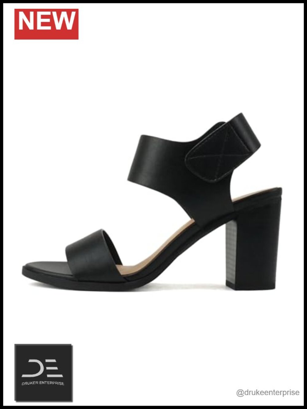 Women Open Round Toe Chunky Heel Ankle Strap High Heel Dress Sandals